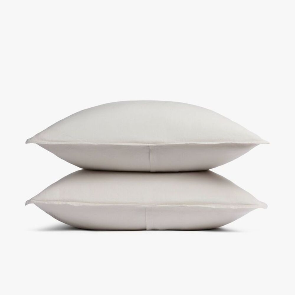 King Relaxed Linen Sham Set Parchment - Parachute